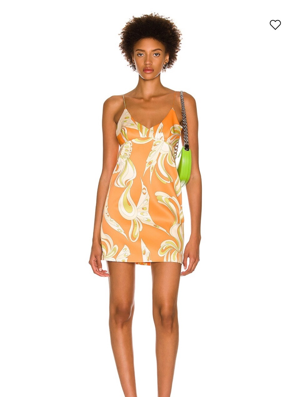 Emilio Pucci Satin Farfalle Dress in Arancio
